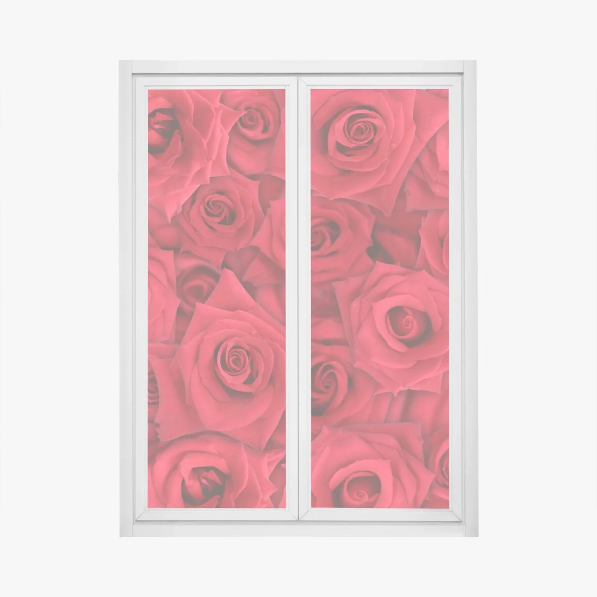 Fensteraufkleber leuchtende rote rosen collage – Wallnifity® Fensteraufkleber leuchtende rote rosen collage – Wallnifity®