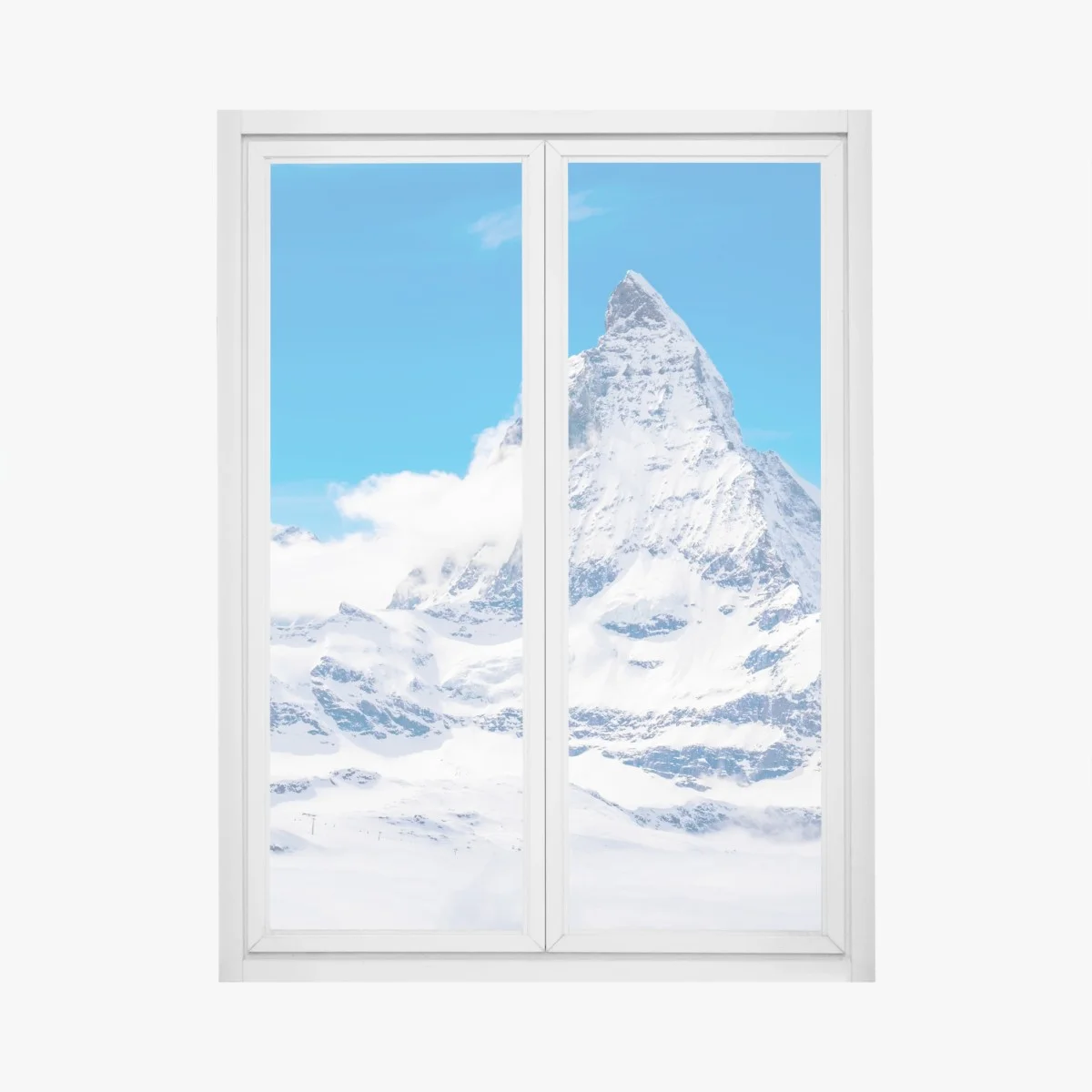 Fensteraufkleber Matterhorn majestät vom Gornergrat – Wallnifity® Fensteraufkleber Matterhorn majestät vom Gornergrat – Wallnifity®