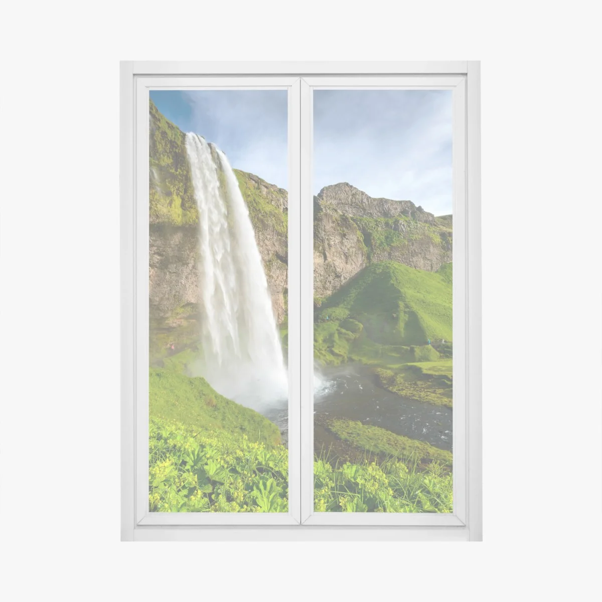 Fensteraufkleber Seljalandsfoss wasserfall in Island – Wallnifity® Fensteraufkleber Seljalandsfoss wasserfall in Island – Wallnifity®