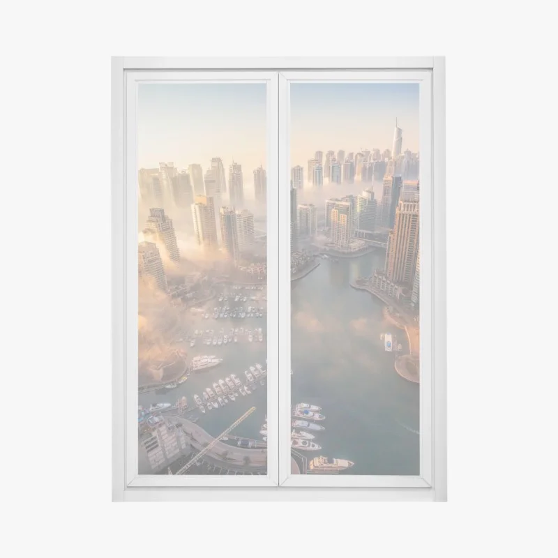 Fensteraufkleber Dubai marina sonnenuntergang