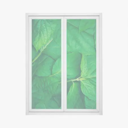 Fensteraufkleber saftige grüne blätter – Wallnifity®
