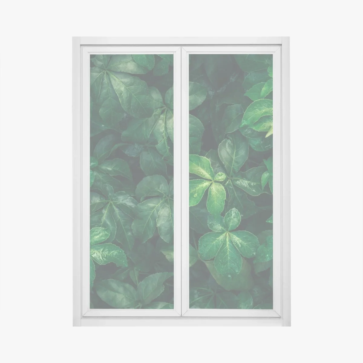 Fensteraufkleber üppiges tropisches grünes laub – Wallnifity® Fensteraufkleber üppiges tropisches grünes laub – Wallnifity®