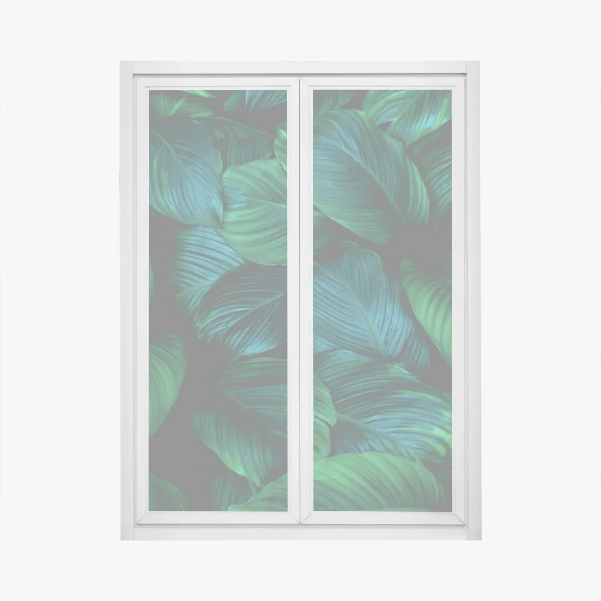 Fensteraufkleber üppige tropische blätter – Wallnifity® Fensteraufkleber üppige tropische blätter – Wallnifity®