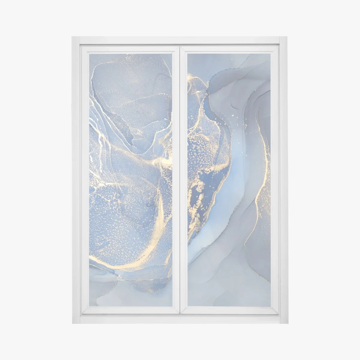 Fensteraufkleber ozeanblauer marmor mit goldenen adern – Wallnifity® Fensteraufkleber ozeanblauer marmor mit goldenen adern – Wallnifity®