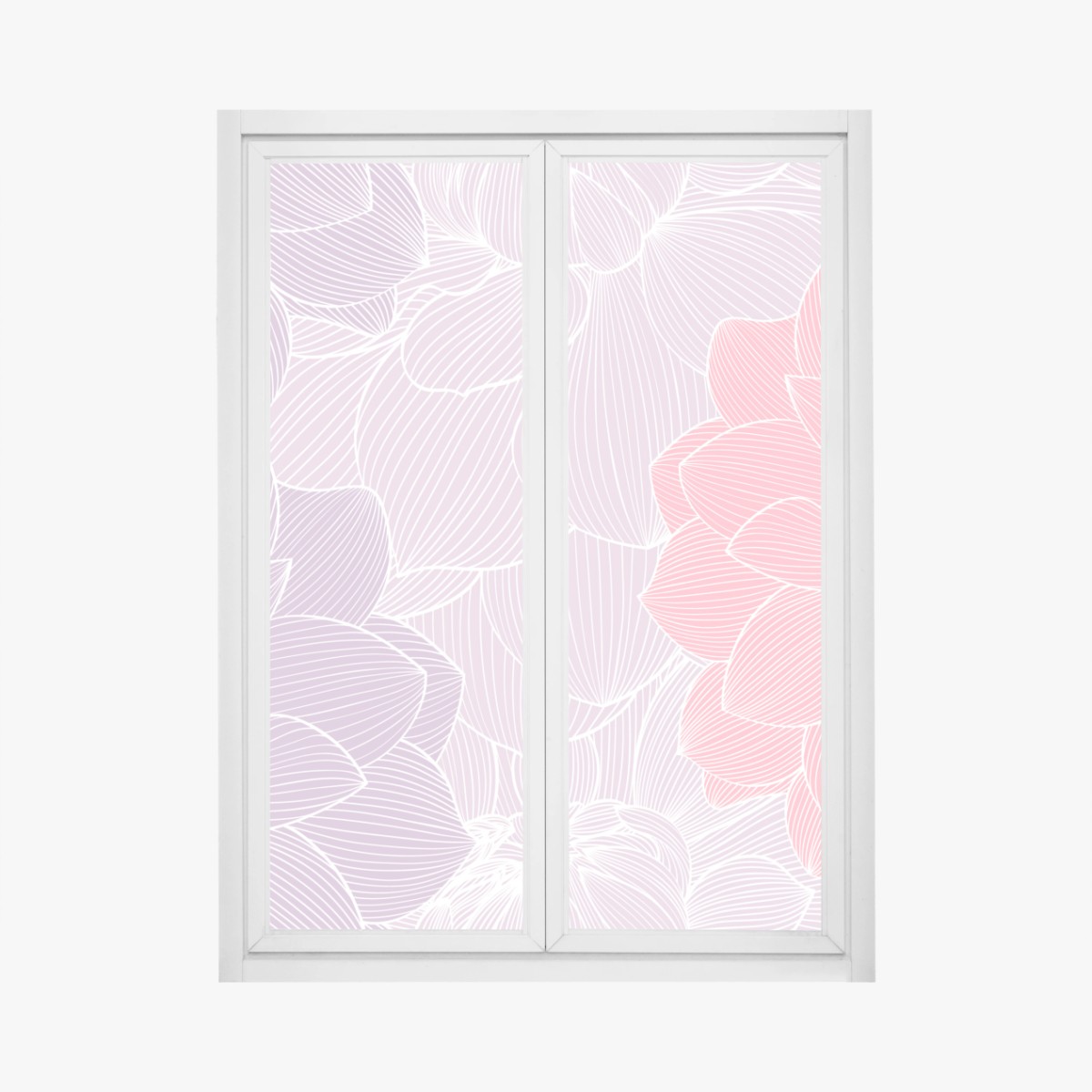 Fensteraufkleber zartes pastell blumenmuster – Wallnifity®