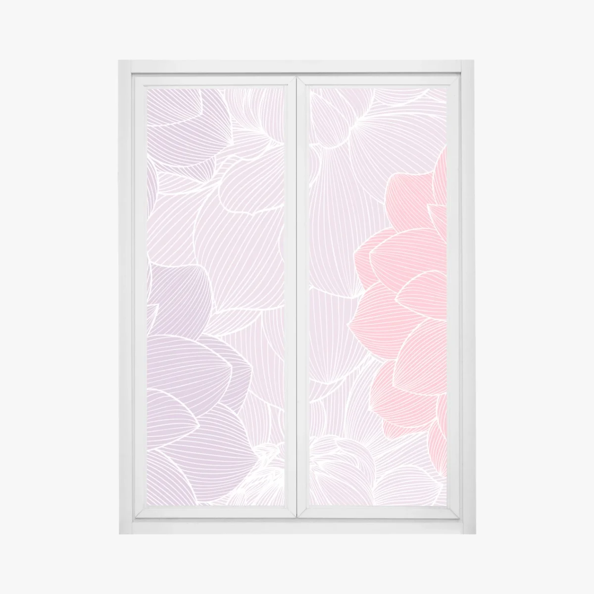 Fensteraufkleber zartes pastell blumenmuster – Wallnifity® Fensteraufkleber zartes pastell blumenmuster – Wallnifity®