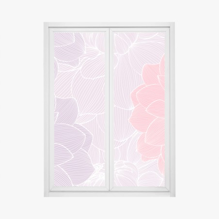 Fensteraufkleber zartes pastell blumenmuster – Wallnifity®