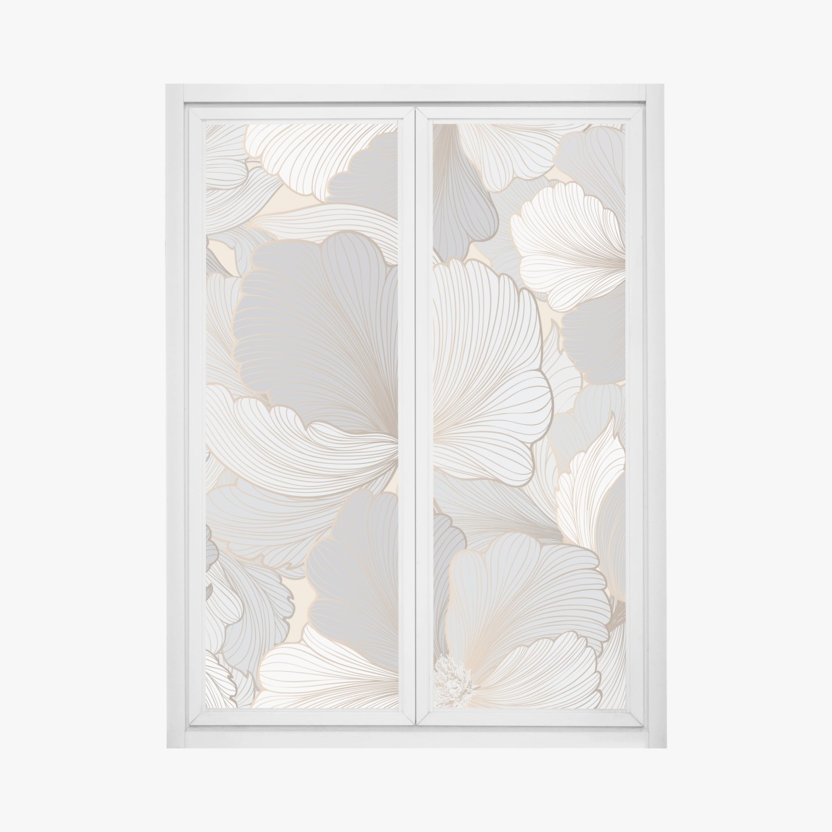 Fensteraufkleber zartes pastell blumenmuster – Wallnifity®
