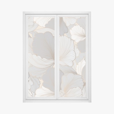 Fensteraufkleber zartes pastell blumenmuster – Wallnifity®