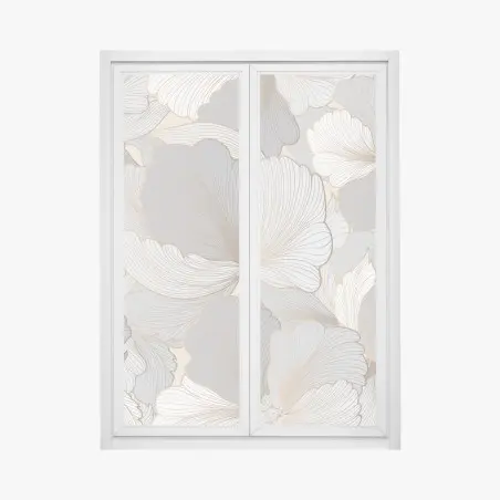 Fensteraufkleber zartes pastell blumenmuster – Wallnifity®