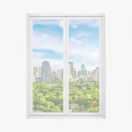 Fensteraufkleber lebendige Bangkok skyline über Lumpini Park – Wallnifity®