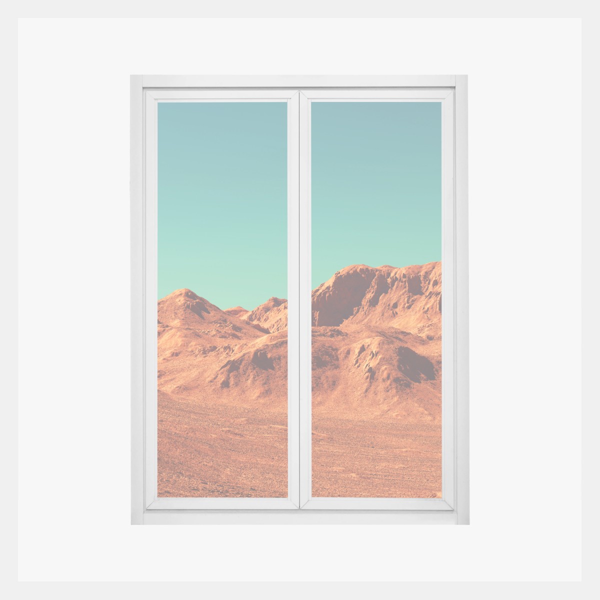Fensteraufkleber marslandschaft — planetarische szene – Wallnifity®