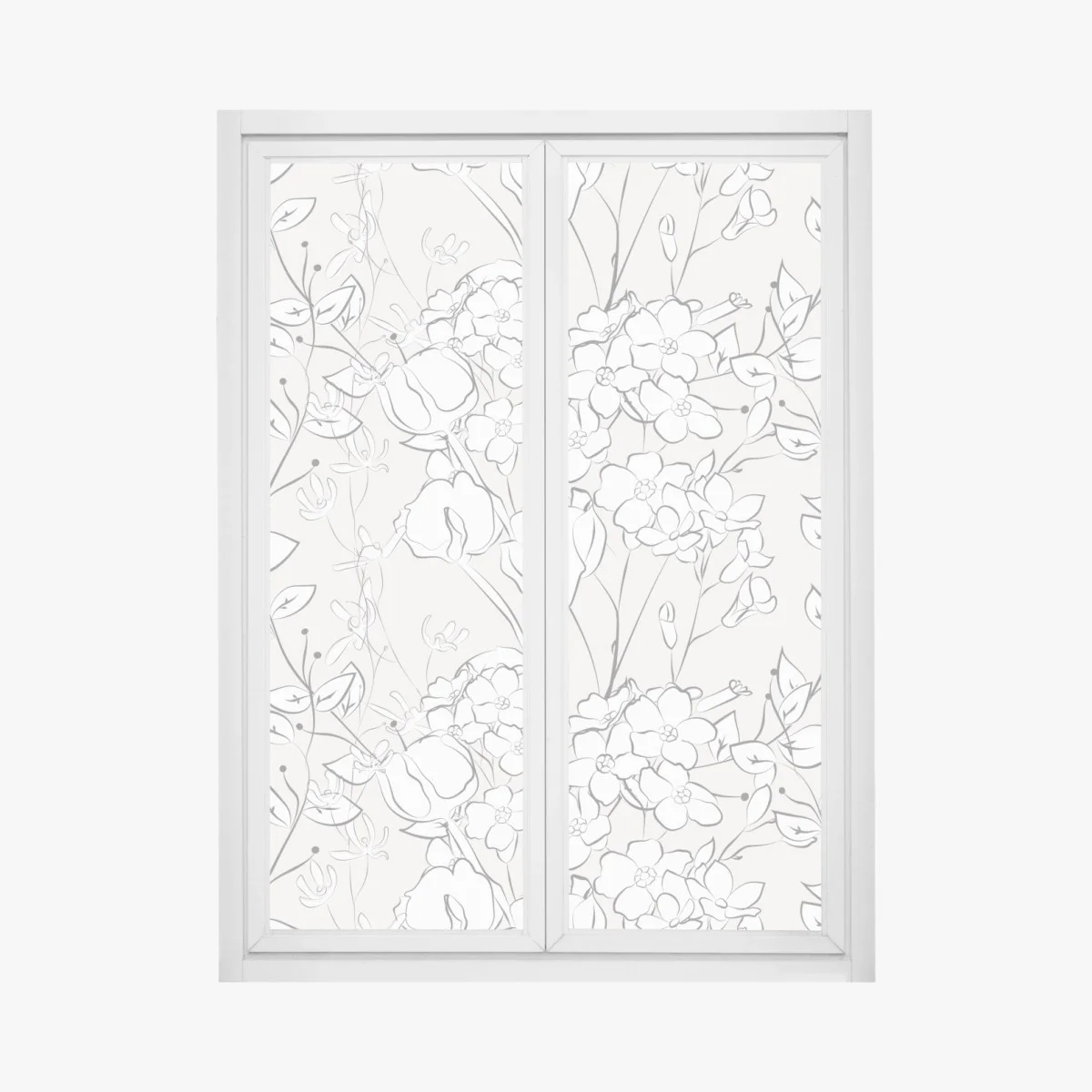 Fensteraufkleber zartes pastellblumenmuster – Wallnifity® Fensteraufkleber zartes pastellblumenmuster – Wallnifity®
