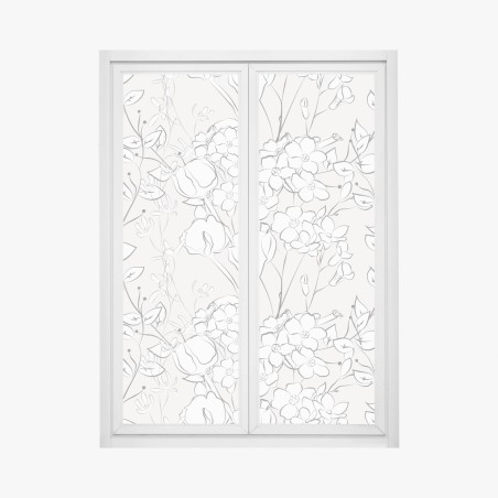 Fensteraufkleber zartes pastellblumenmuster – Wallnifity®