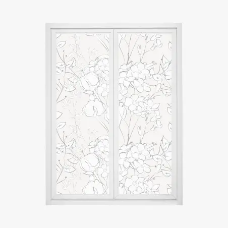 Fensteraufkleber zartes pastellblumenmuster – Wallnifity®