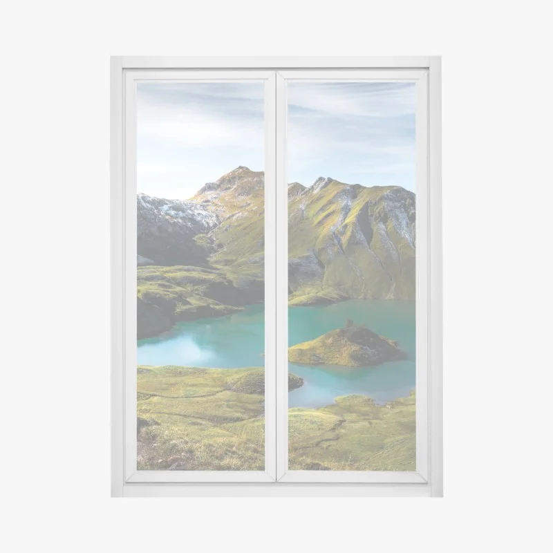 Fensteraufkleber türkises seeidyll am Schrecksee, Bayern