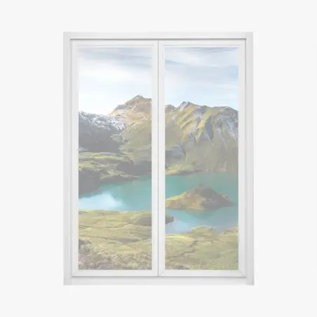 Fensteraufkleber türkises seeidyll am Schrecksee, Bayern – Wallnifity®