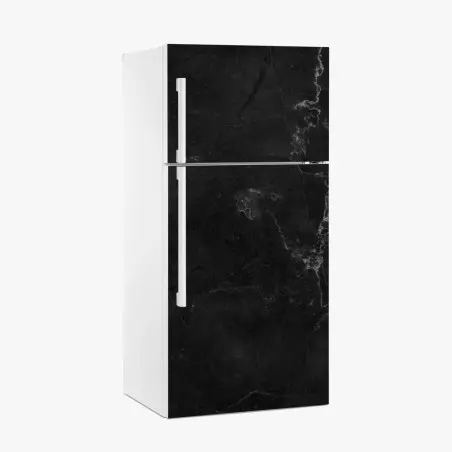 Kühlschrankaufkleber schwarze marmortextur – Wallnifity®