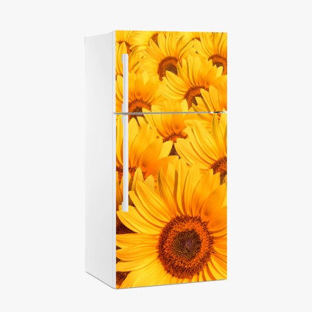 Kühlschrankaufkleber goldenes sonnenblumenfeld – Wallnifity®