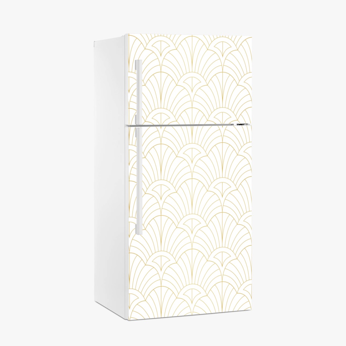Kühlschrankaufkleber goldenes art deco muster – Wallnifity®