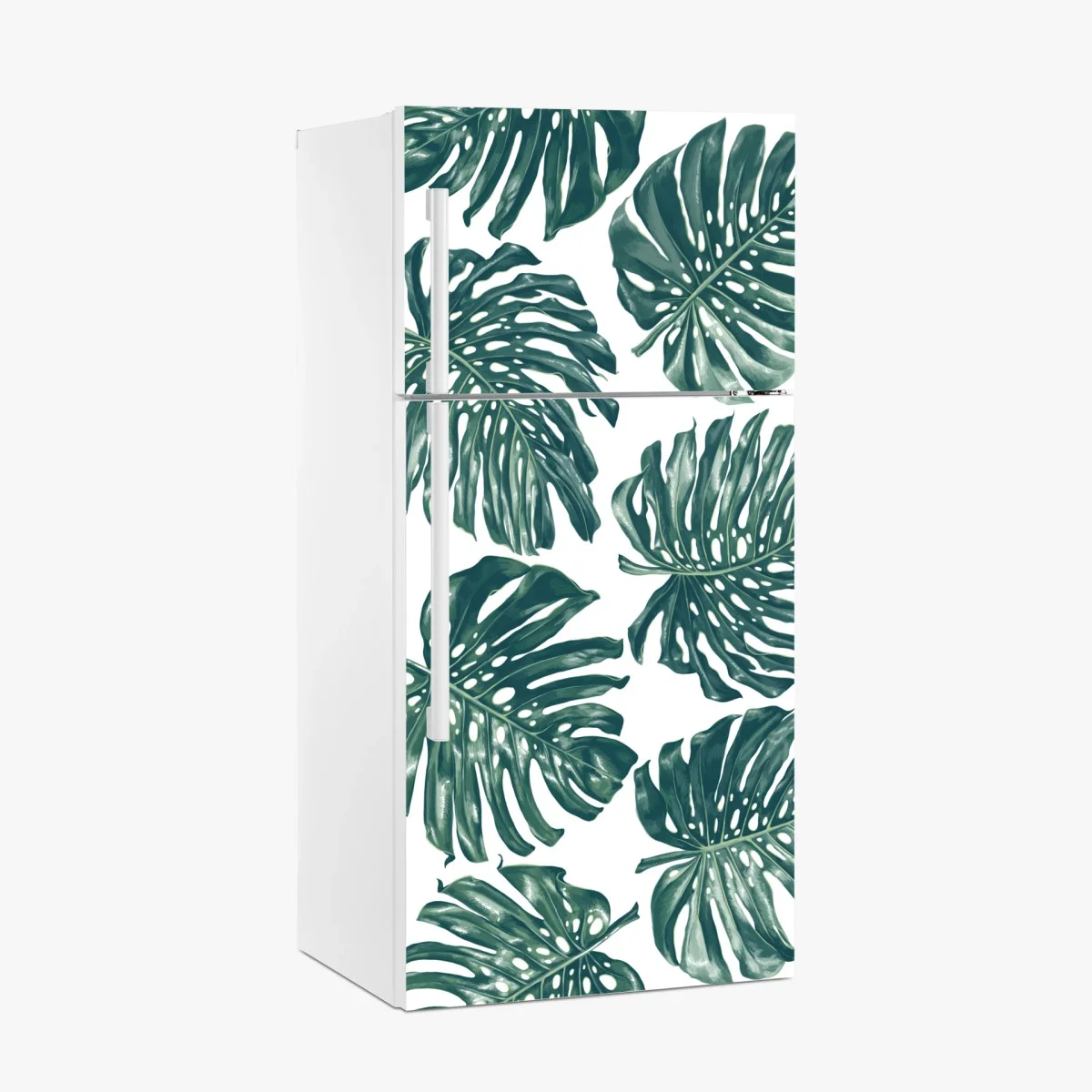 Kühlschrankaufkleber monstera blatt botanisches muster – Wallnifity® Kühlschrankaufkleber monstera blatt botanisches muster – Wallnifity®