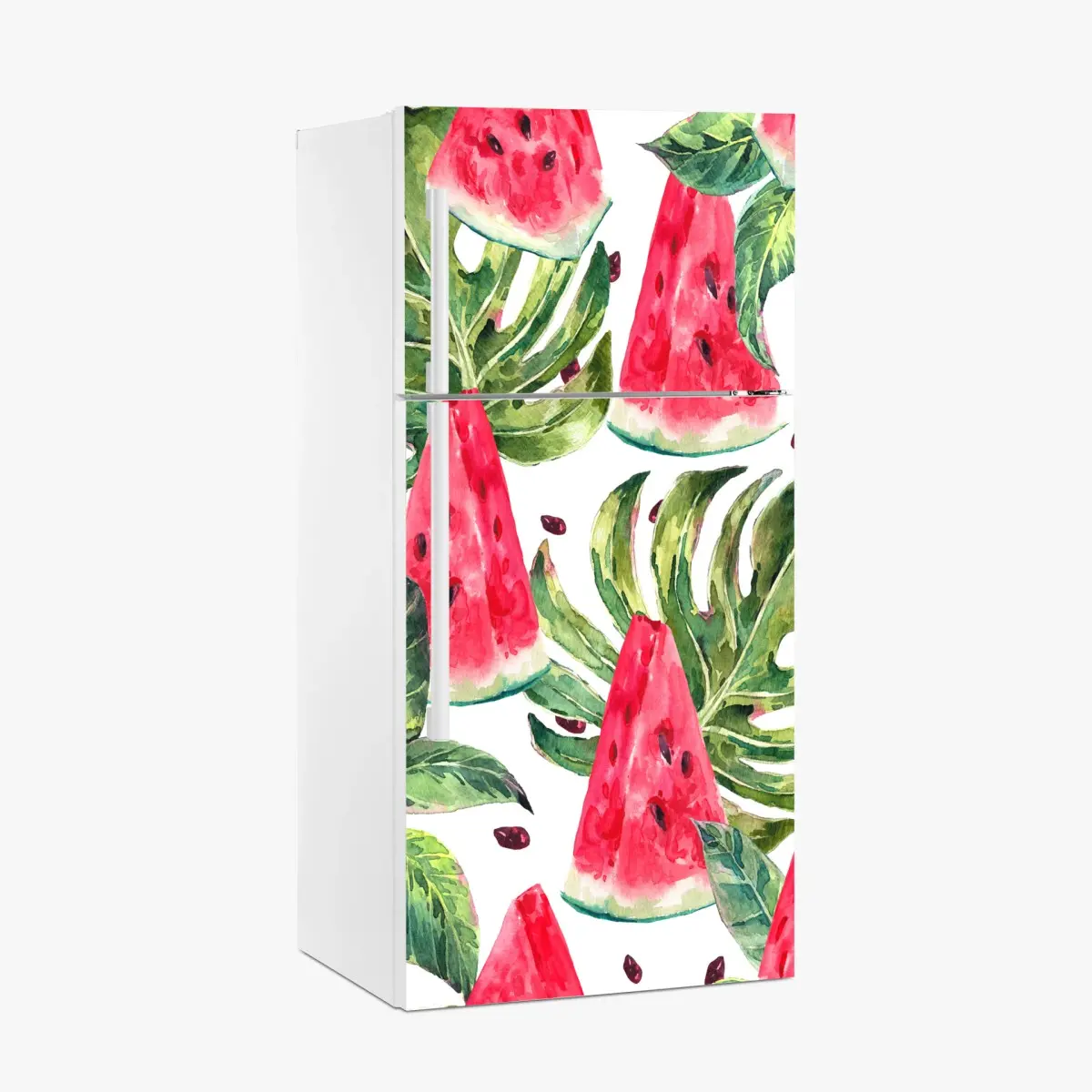 Kühlschrankaufkleber aquarell wassermelonen sommermuster – Wallnifity®