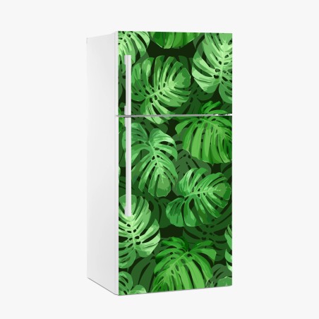 Kühlschrankaufkleber tropisches monstera-blattmuster – Wallnifity®
