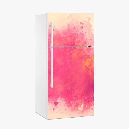 Kühlschrankaufkleber lebendige rosa aquarellspritzer – Wallnifity®