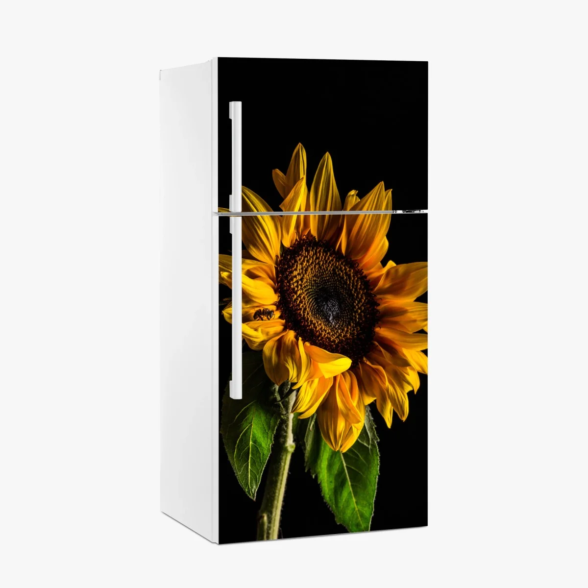 Kühlschrankaufkleber goldene sonnenblume in nahaufnahme – Wallnifity® Kühlschrankaufkleber goldene sonnenblume in nahaufnahme – Wallnifity®