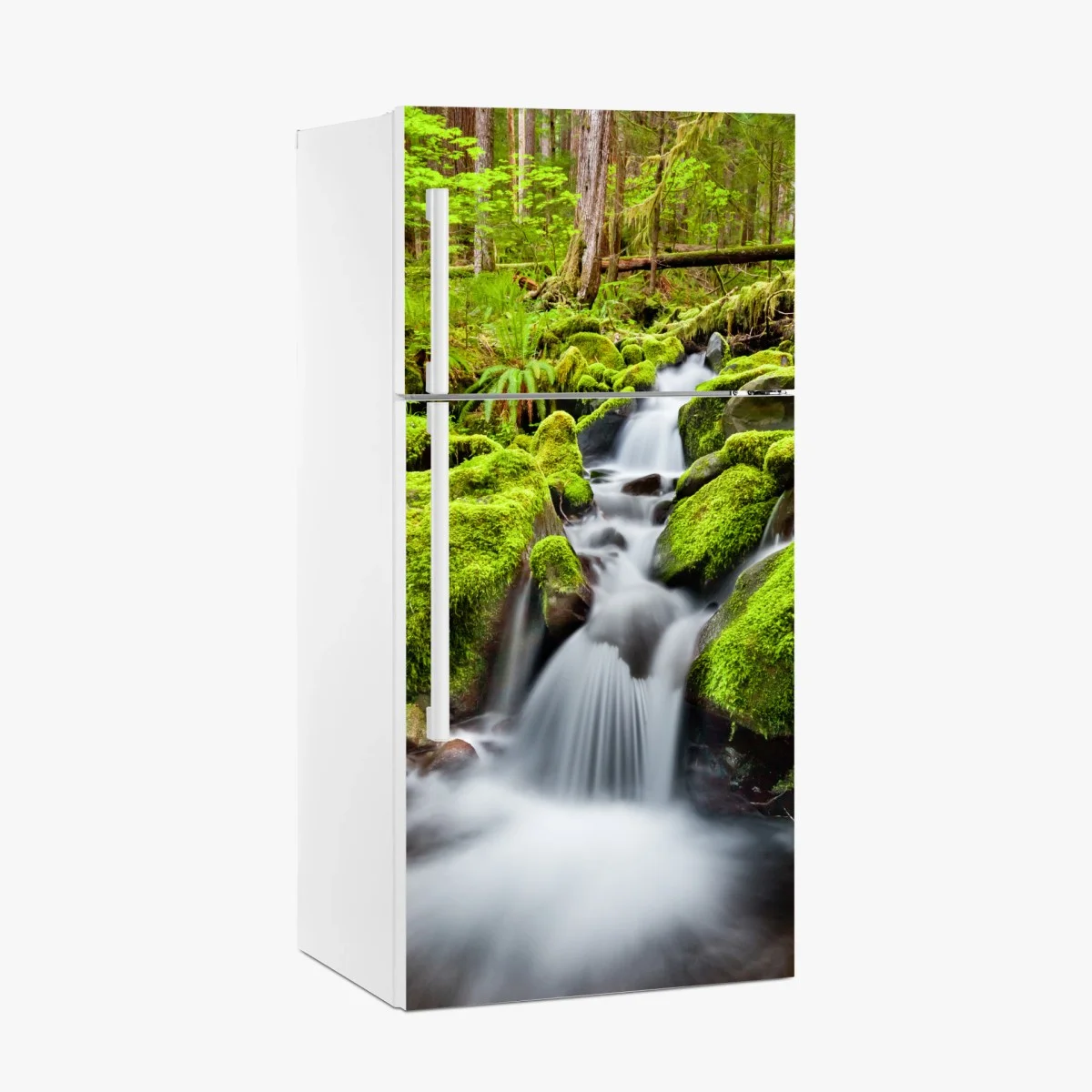 Kühlschrankaufkleber moosbedeckter bach bei Sol Duc Falls – Wallnifity® Kühlschrankaufkleber moosbedeckter bach bei Sol Duc Falls – Wallnifity®