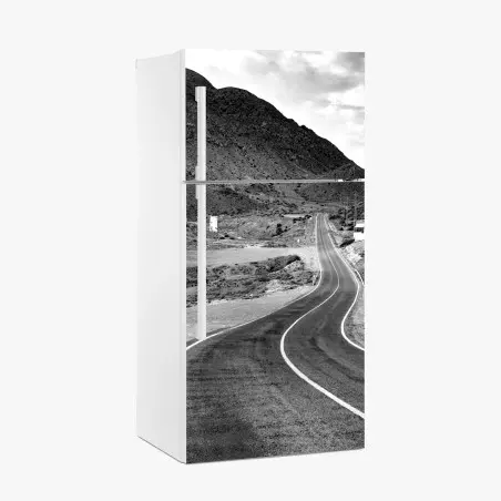 Kühlschrankaufkleber gewundene straße durch die berge – Wallnifity®