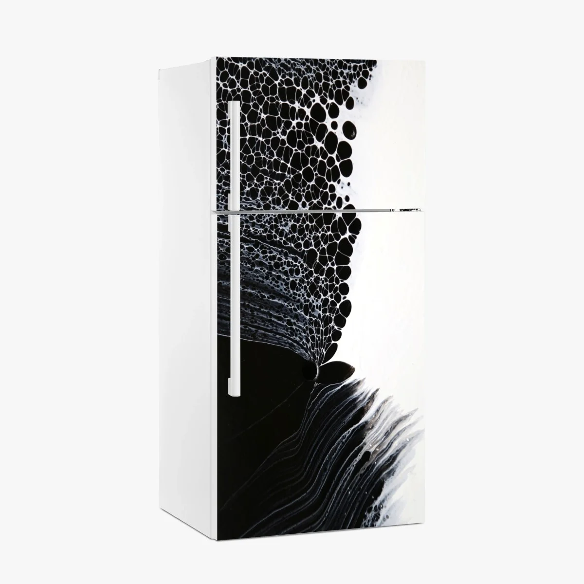 Kühlschrankaufkleber monochromes zellmuster – Wallnifity® Kühlschrankaufkleber monochromes zellmuster – Wallnifity®