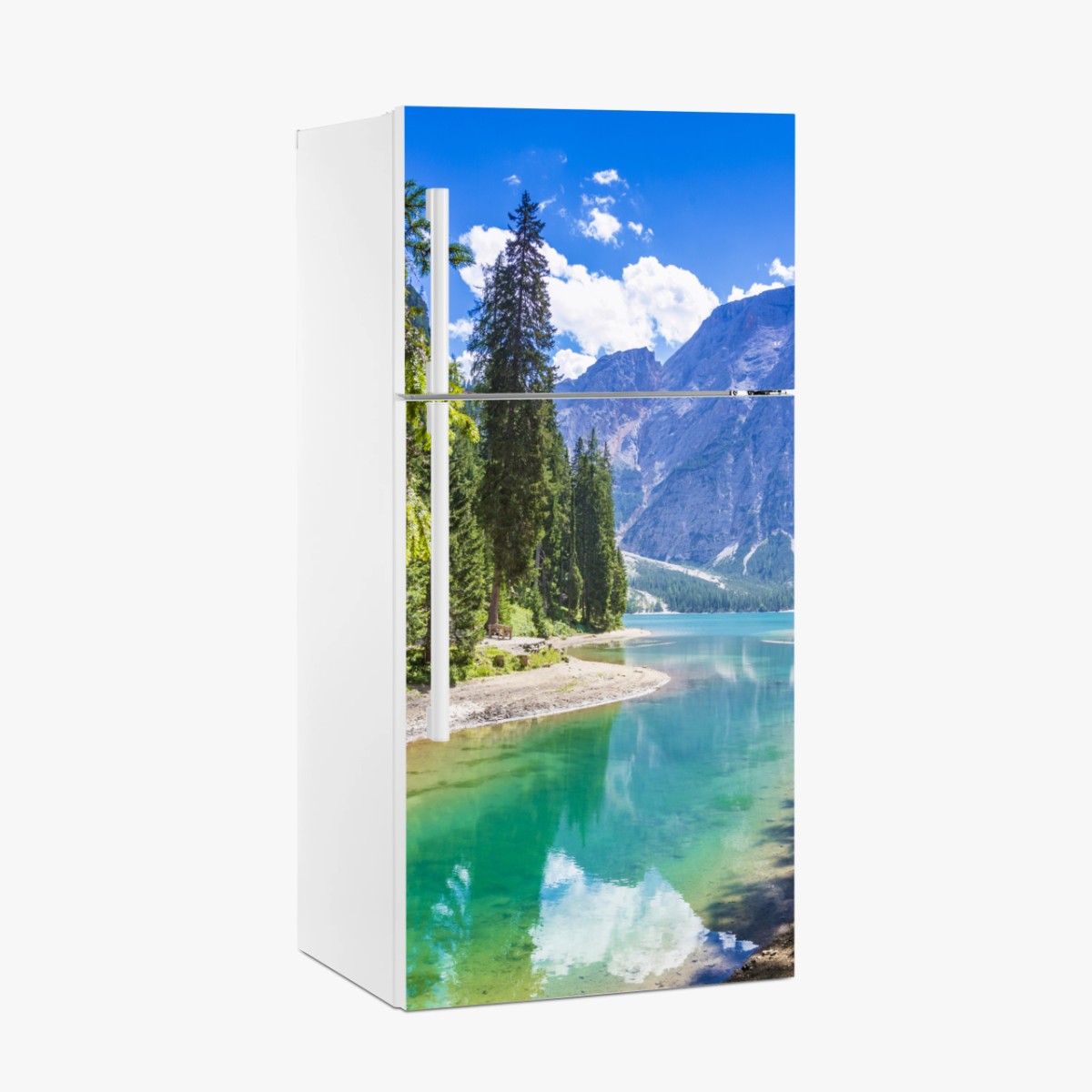Kühlschrankaufkleber Pragser Wildsee türkisblauer bergsee – Wallnifity®