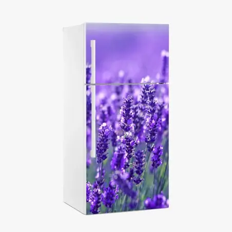Kühlschrankaufkleber lavendelfeld nahaufnahme – Wallnifity®