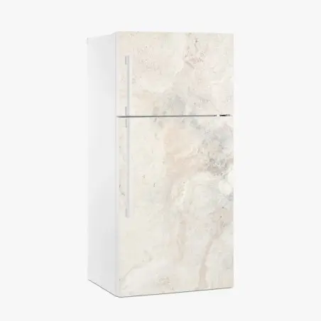 Kühlschrankaufkleber weiche beige marmorstruktur – Wallnifity®