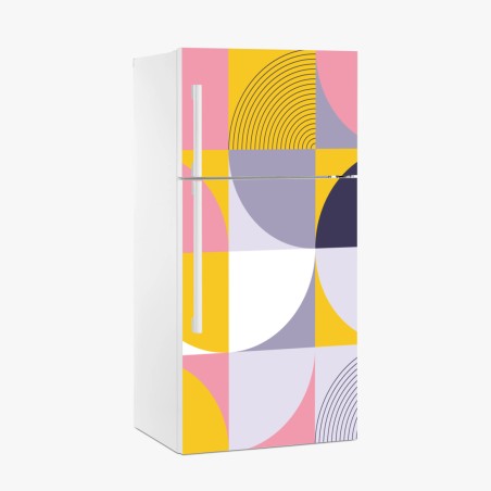 Kühlschrankaufkleber pastell geometrisches muster – Wallnifity®