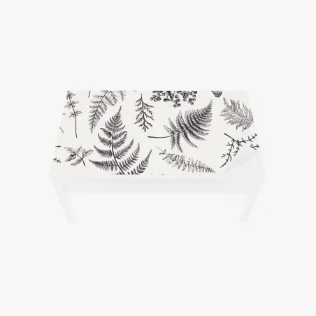 Tischaufkleber und Schreibtischaufkleber monochromes botanisches blättermuster – Wallnifity®