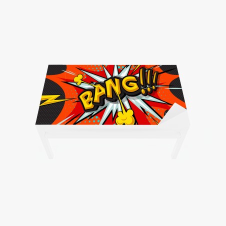 Tischaufkleber und Schreibtischaufkleber comic-explosion im pop-art-stil – Wallnifity®