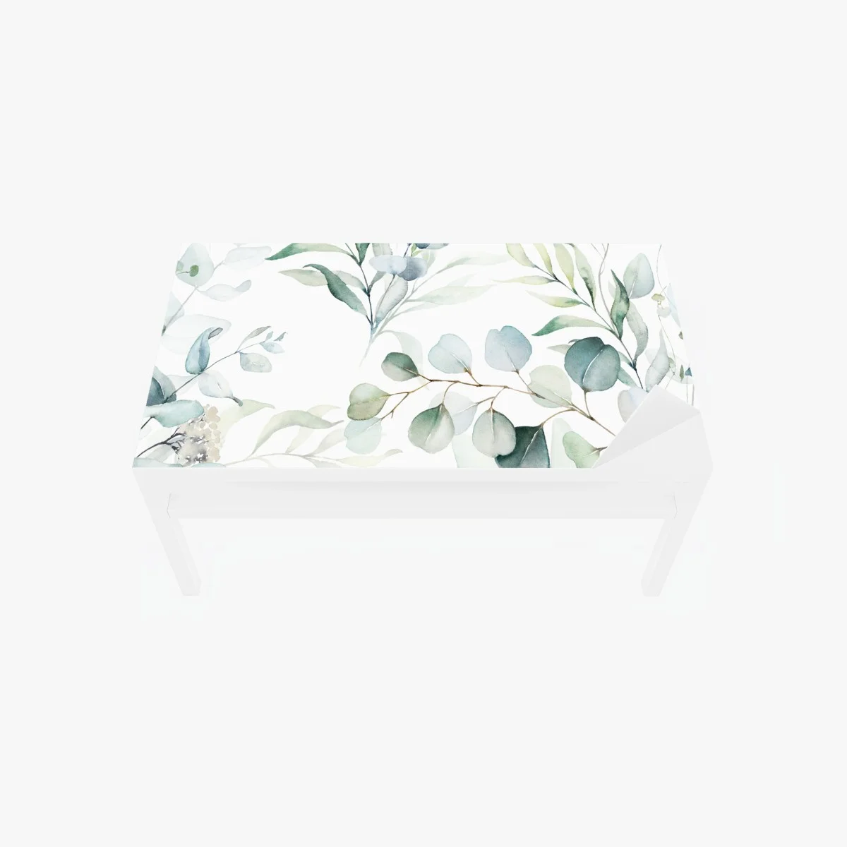 Tischaufkleber und Schreibtischaufkleber aquarell eukalyptus blättermuster – Wallnifity® Tischaufkleber und Schreibtischaufkleber aquarell eukalyptus blättermuster – Wallnifity®