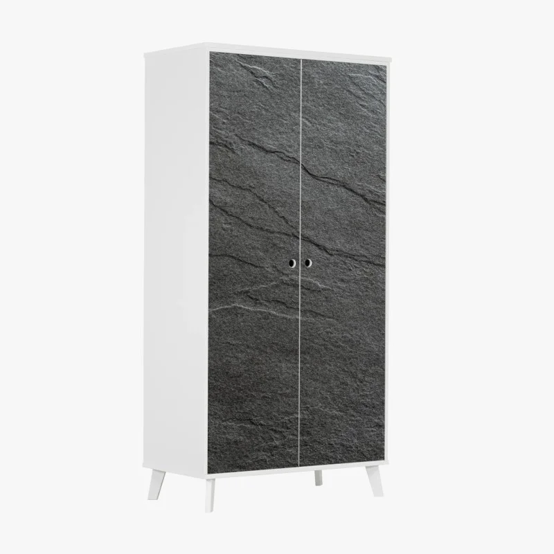 Schrankaufkleber dunkle schiefertextur – Wallnifity®