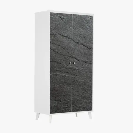 Schrankaufkleber dunkle schiefertextur – Wallnifity®