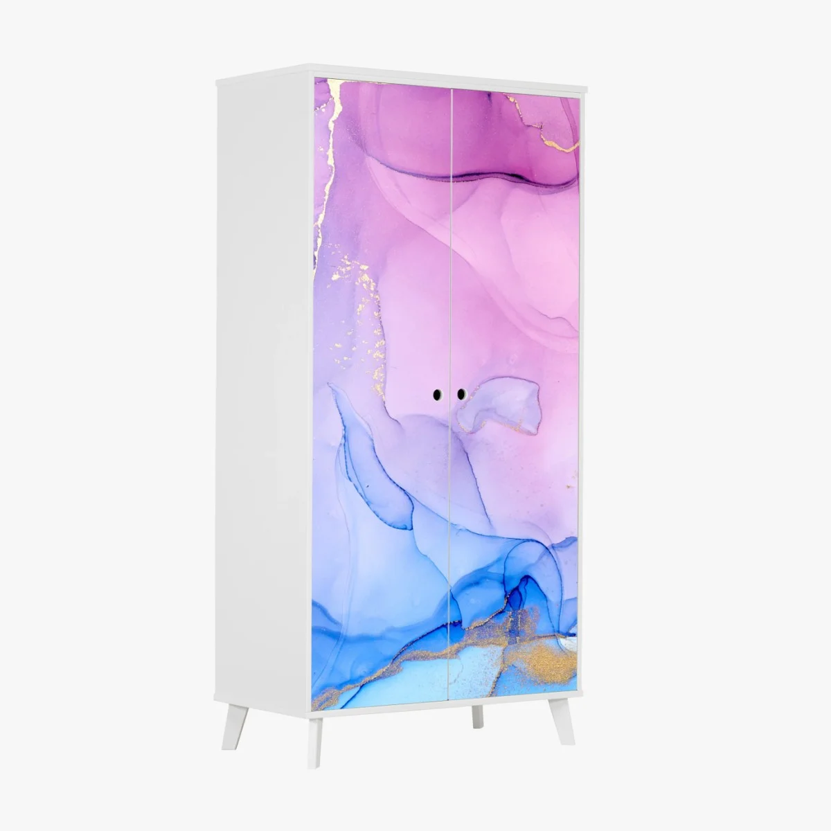 Schrankaufkleber rosa und blaue marmorierte abstraktion – Wallnifity® Schrankaufkleber rosa und blaue marmorierte abstraktion – Wallnifity®