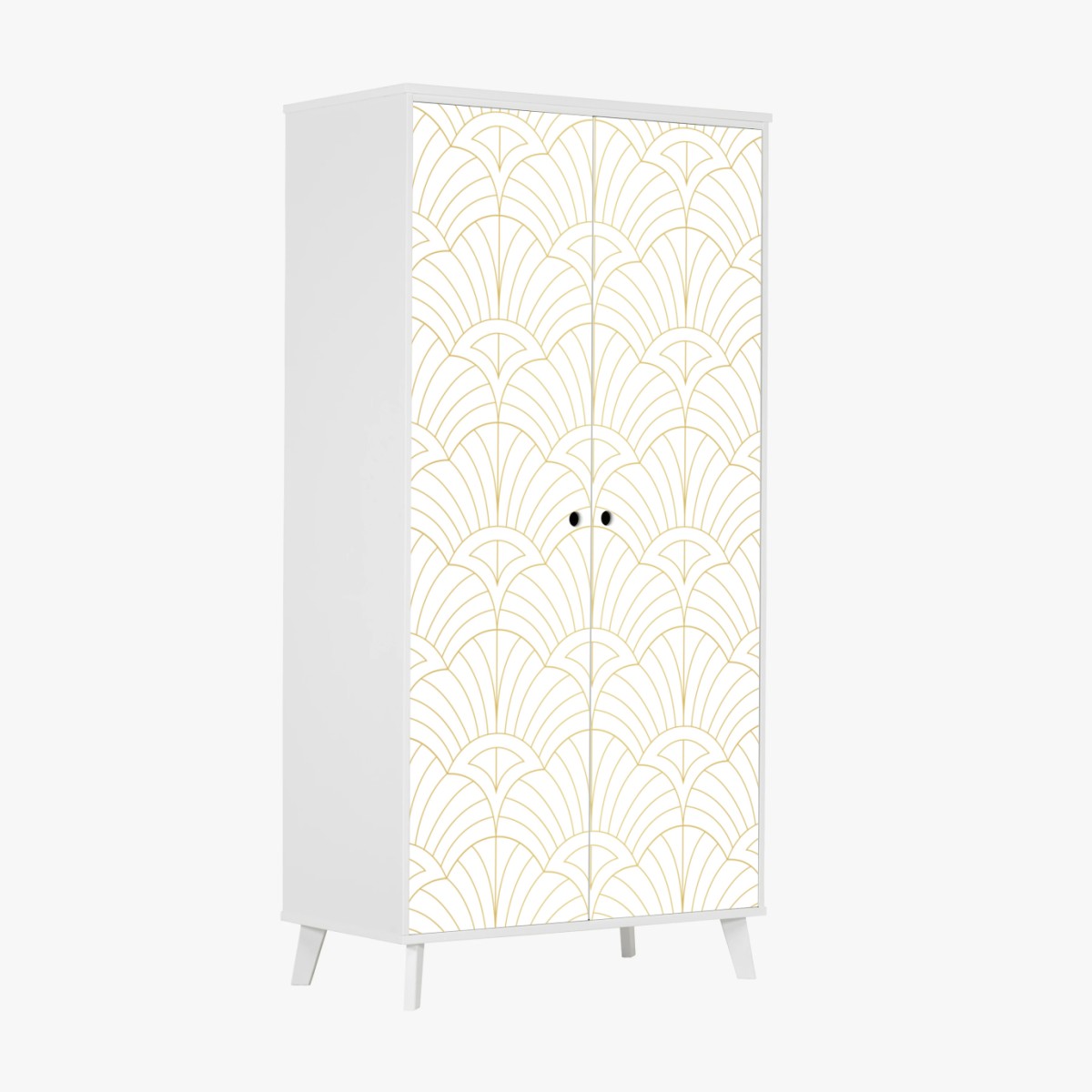 Schrankaufkleber goldenes art deco muster – Wallnifity®