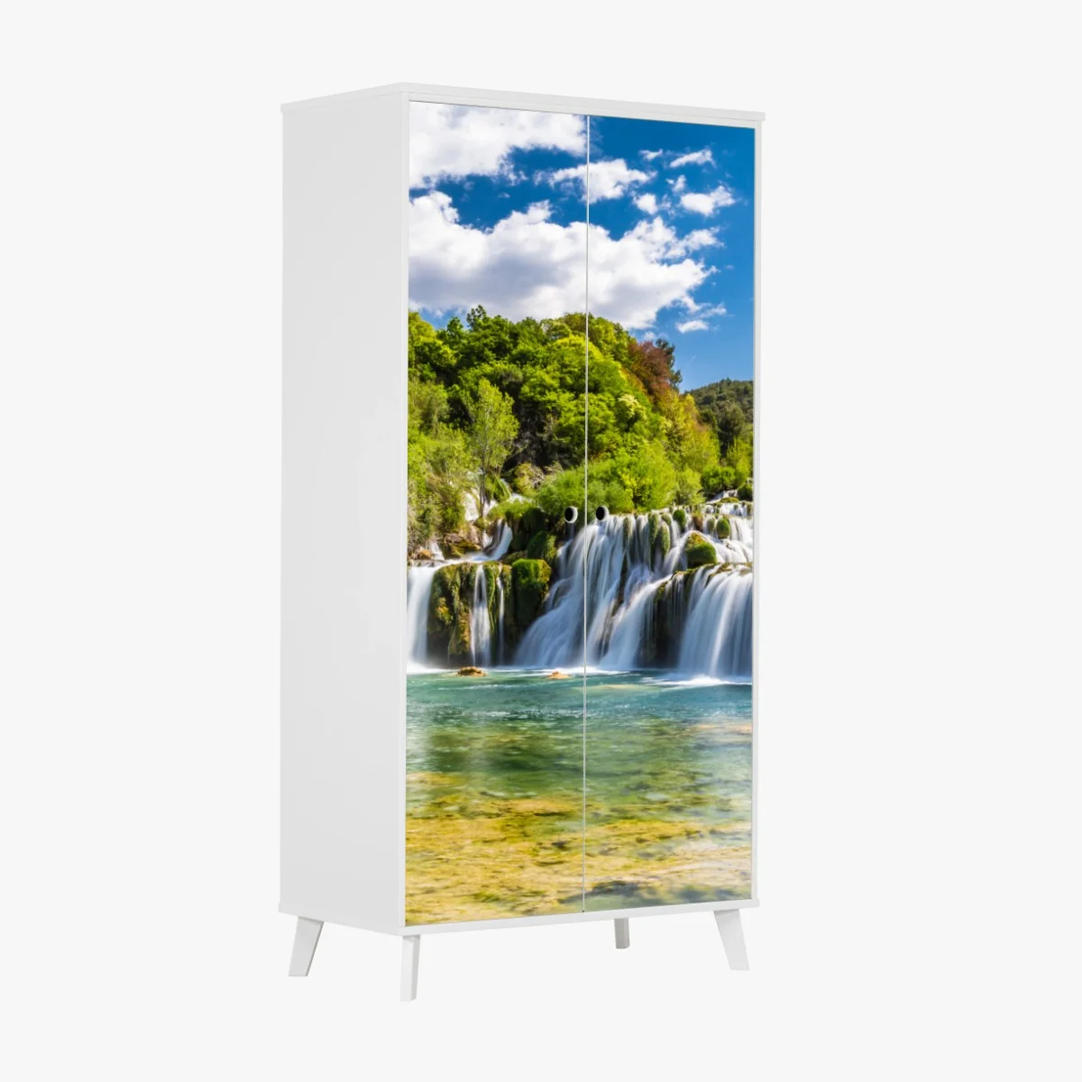Schrankaufkleber ruhiger wasserfall Skradinski Buk im Krka Nationalpark – Wallnifity® Schrankaufkleber ruhiger wasserfall Skradinski Buk im Krka Nationalpark – Wallnifity®