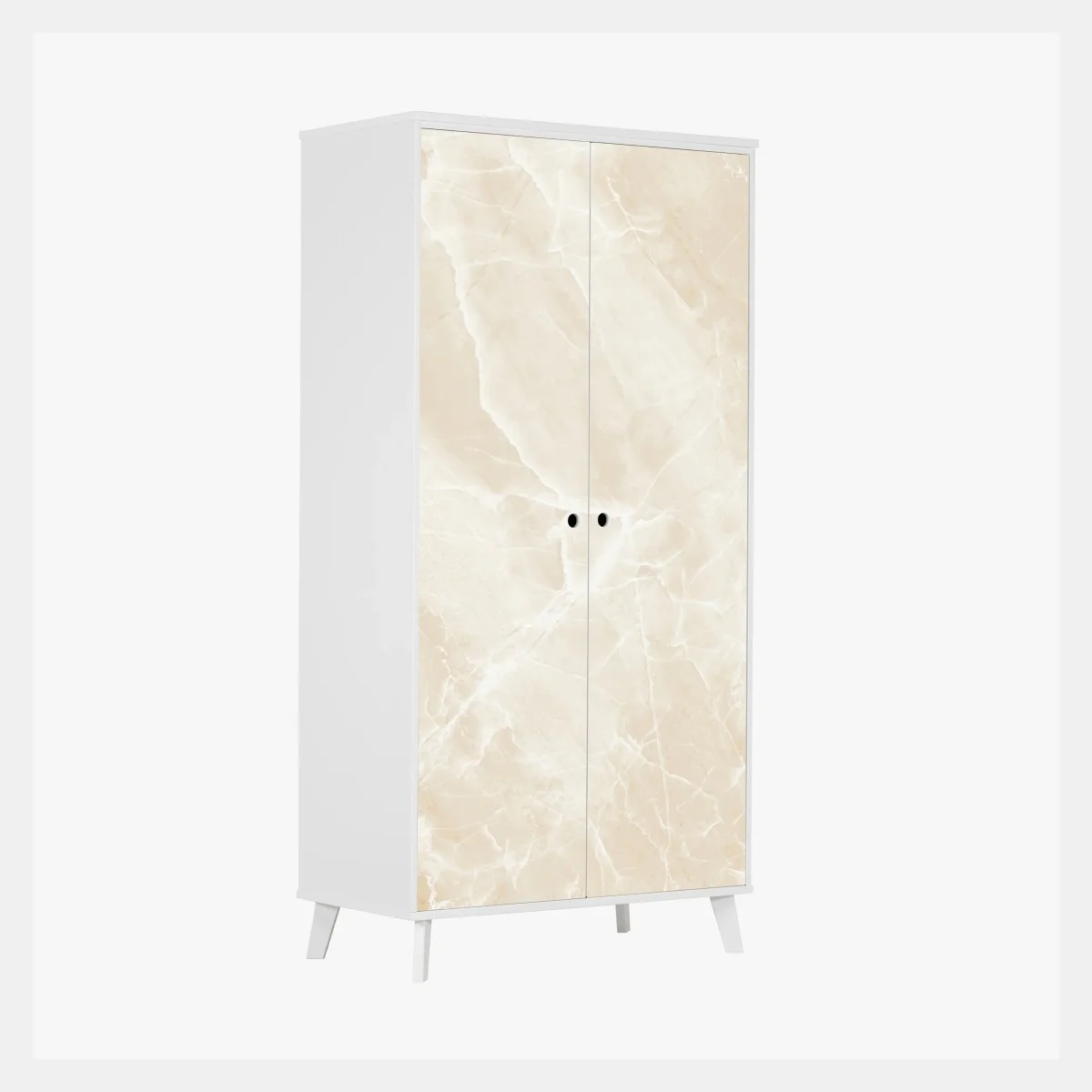 Schrankaufkleber beige marmorstruktur mit weißen adern – Wallnifity® Schrankaufkleber beige marmorstruktur mit weißen adern – Wallnifity®