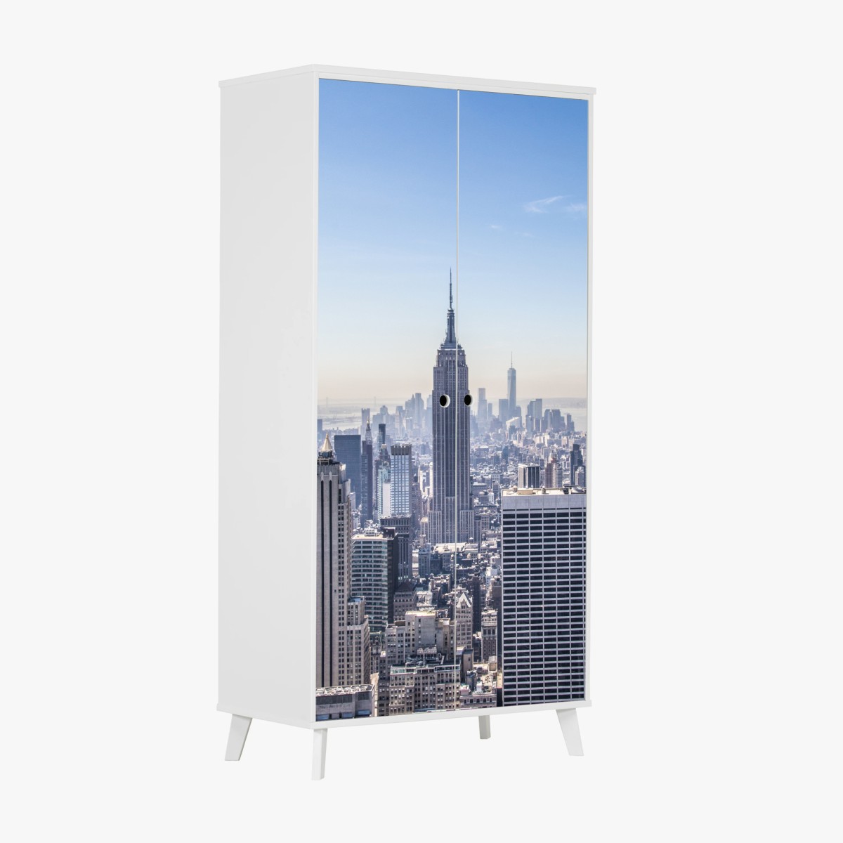 Schrankaufkleber New York skyline mit Empire State Building – Wallnifity®