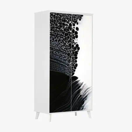 Schrankaufkleber monochromes zellmuster – Wallnifity®