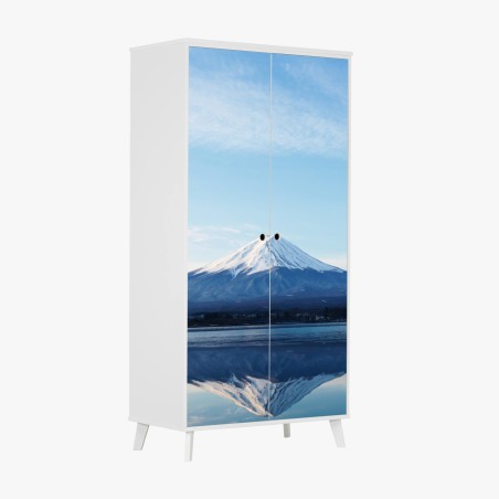 Schrankaufkleber berg Fuji spiegelung im see – Wallnifity®