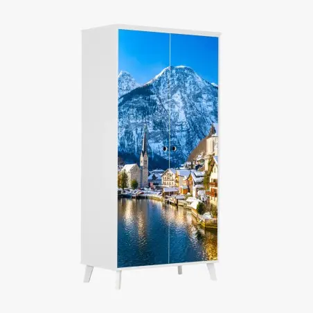 Schrankaufkleber winterruhe in Hallstatt — alpendorf am see – Wallnifity®