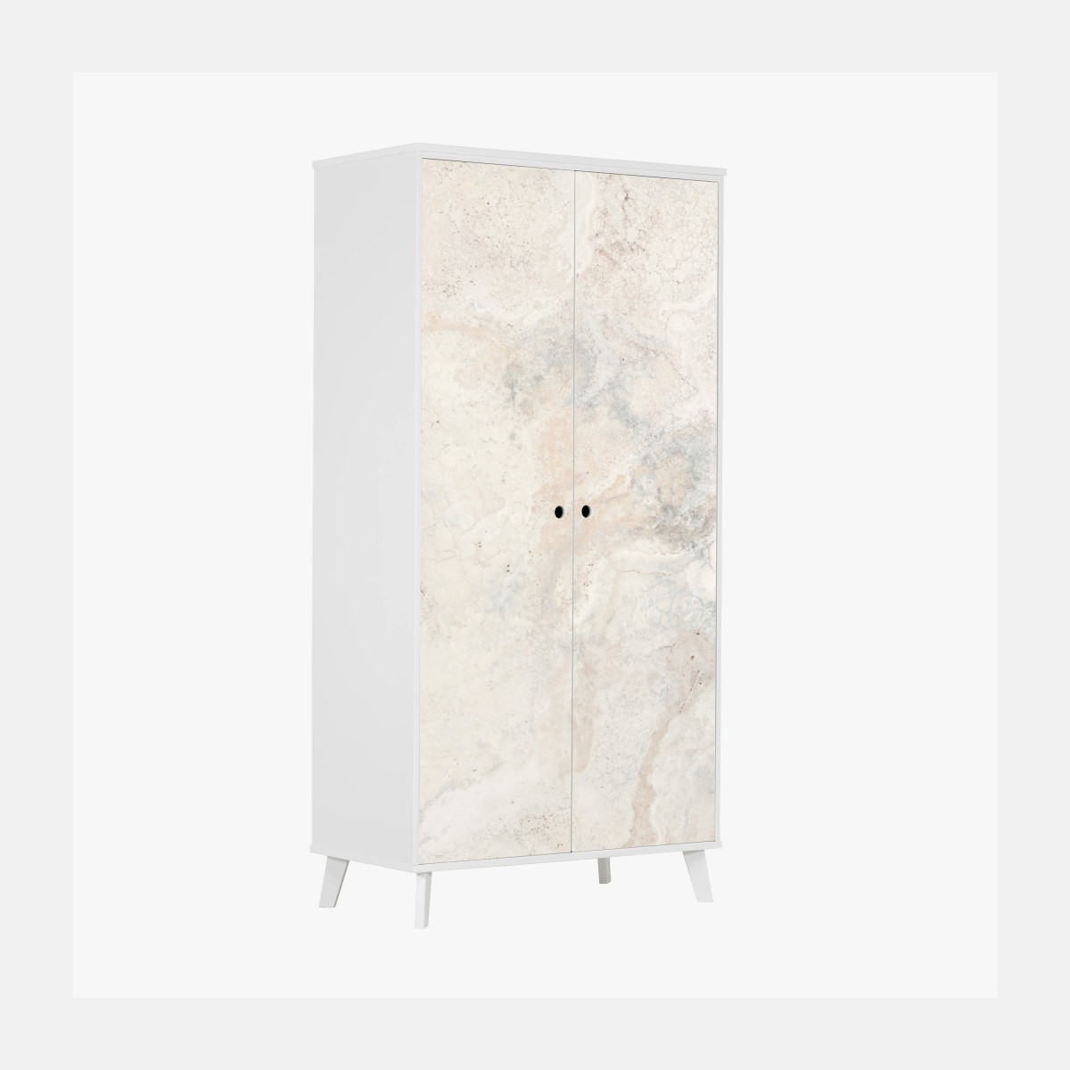 Schrankaufkleber weiche beige marmorstruktur – Wallnifity®